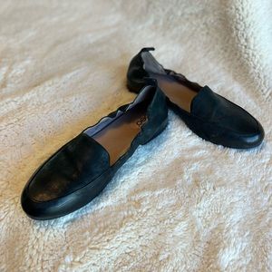 Abeo Black Leather Loafer, Size 9
